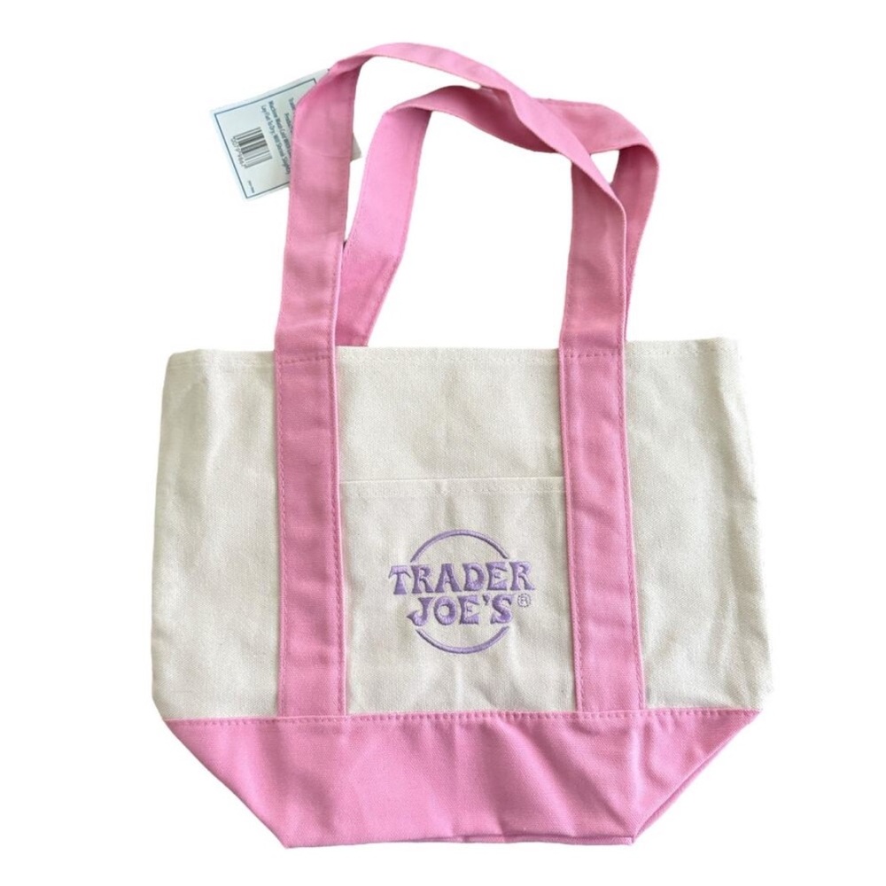Trader Joe’s Mini Pastel Canvas Tote Bag